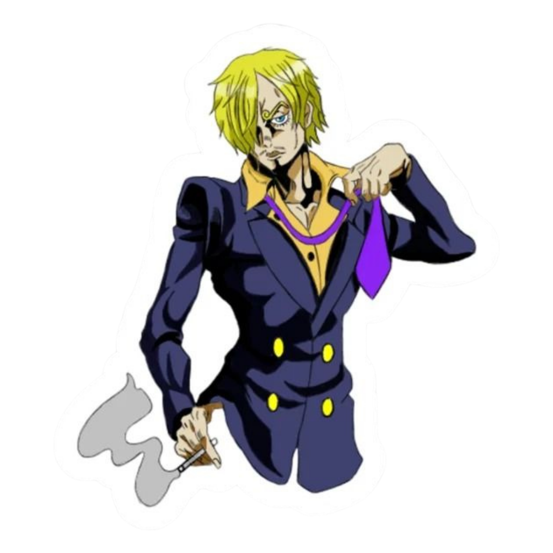 Sanji One Piece Sticker 2 | Black Leg Premium Sticker