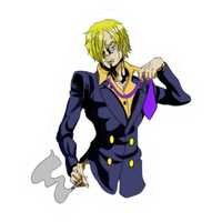 Sanji One Piece Sticker 2 | Black Leg Premium Sticker