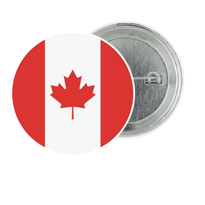 Canada Fan Tinplate Badge