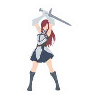 Erza Scarlet Fairy Tail Sticker 9 | Titania Armor Sticker