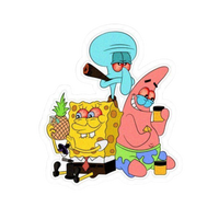 SpongeBob Trio Hemp Sticker | StickerBD