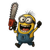 Minions | Cute Cartoon Sticker 41 | StickerBD