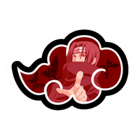 Itachi Uchiha Naruto Sticker 2 | Akatsuki Anime Premium Sticker