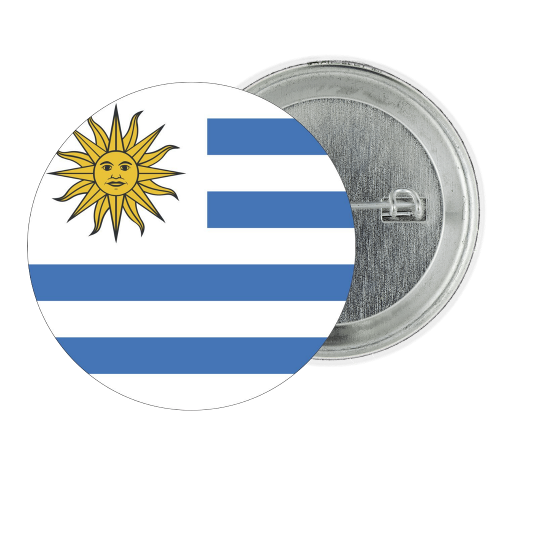 Uruguay Fan Tinplate Badge
