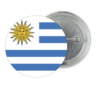 Uruguay Fan Tinplate Badge