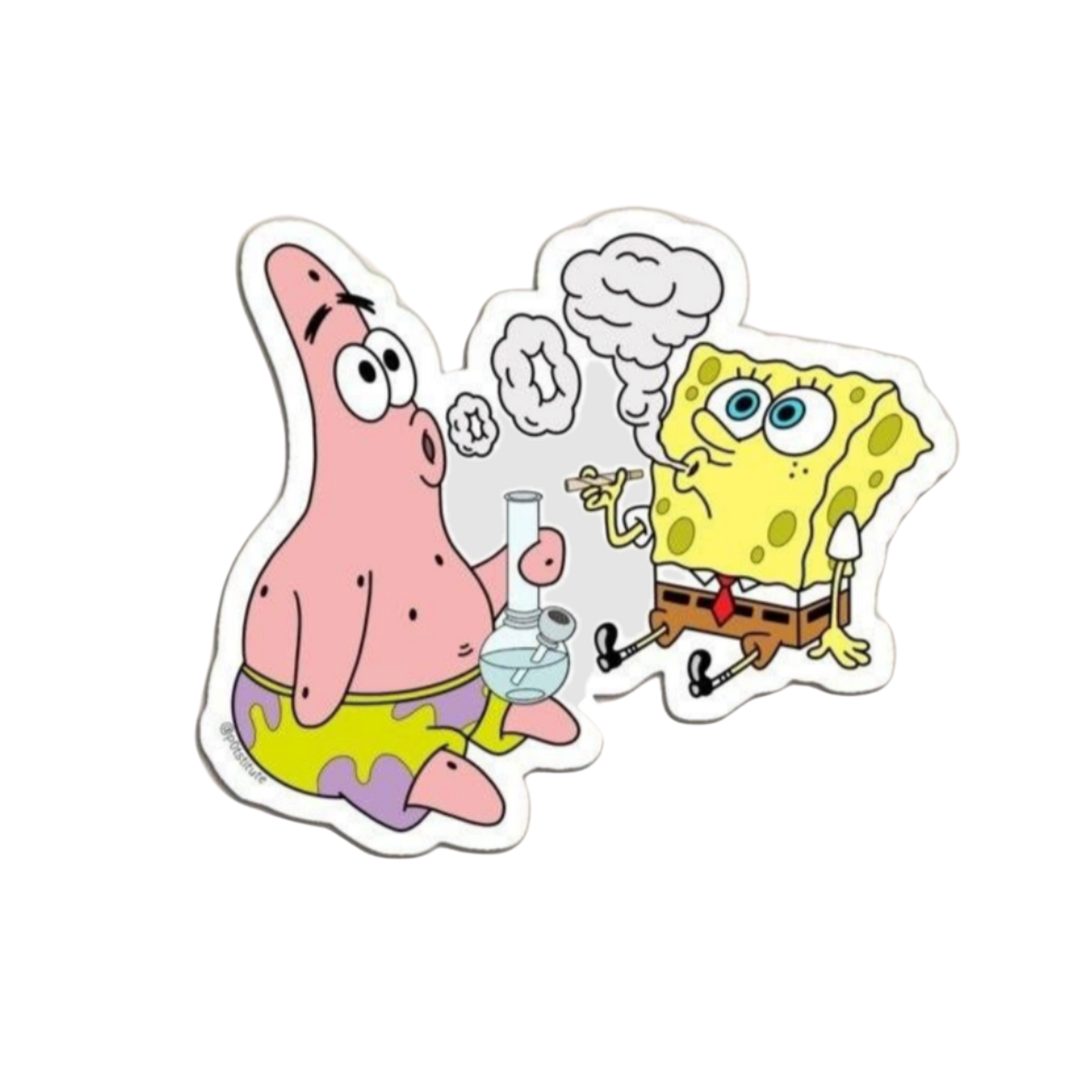 SpongeBob Duo Hemp Sticker | StickerBD