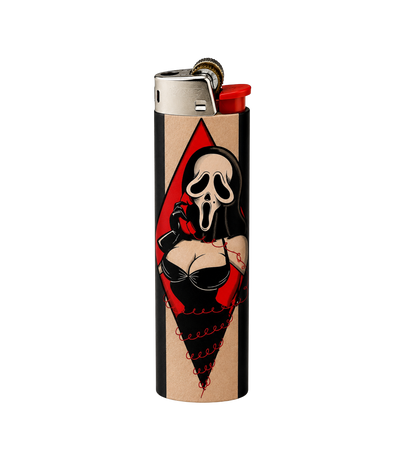 Halloween Babe Lighter – Bold Aesthetic Refillable Pocket Lighter | StickerBD