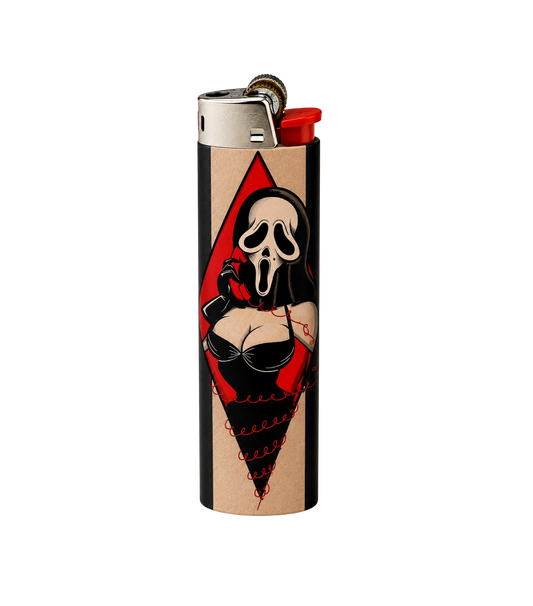 Halloween Babe Lighter – Bold Aesthetic Refillable Pocket Lighter | StickerBD