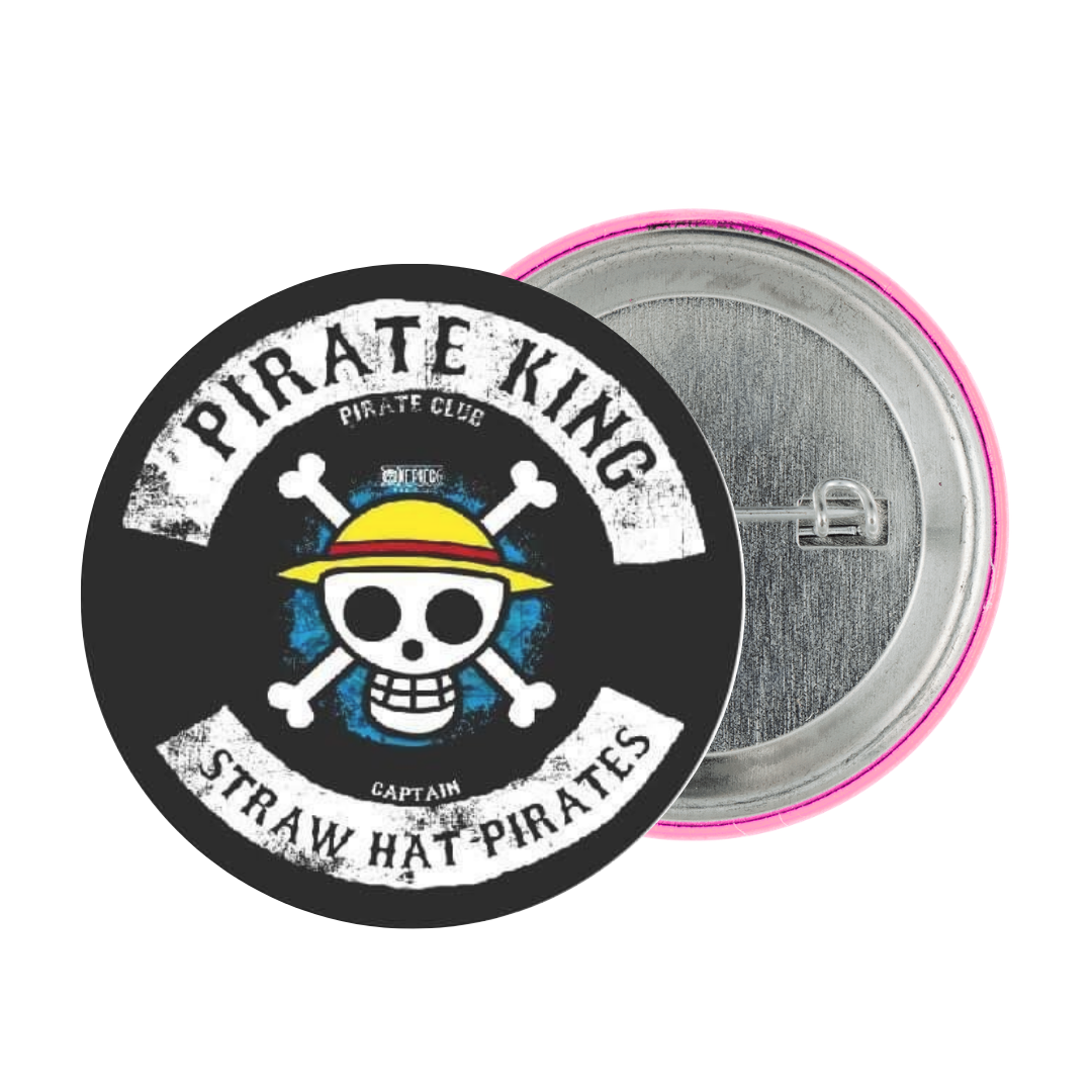 Pirate King Tinplate Badge