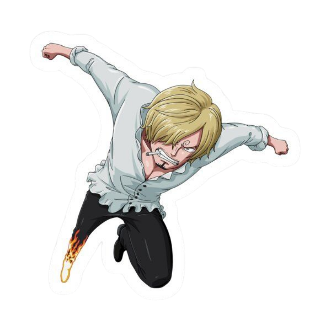 Sanji One Piece Sticker 6 | Black Leg Premium Sticker