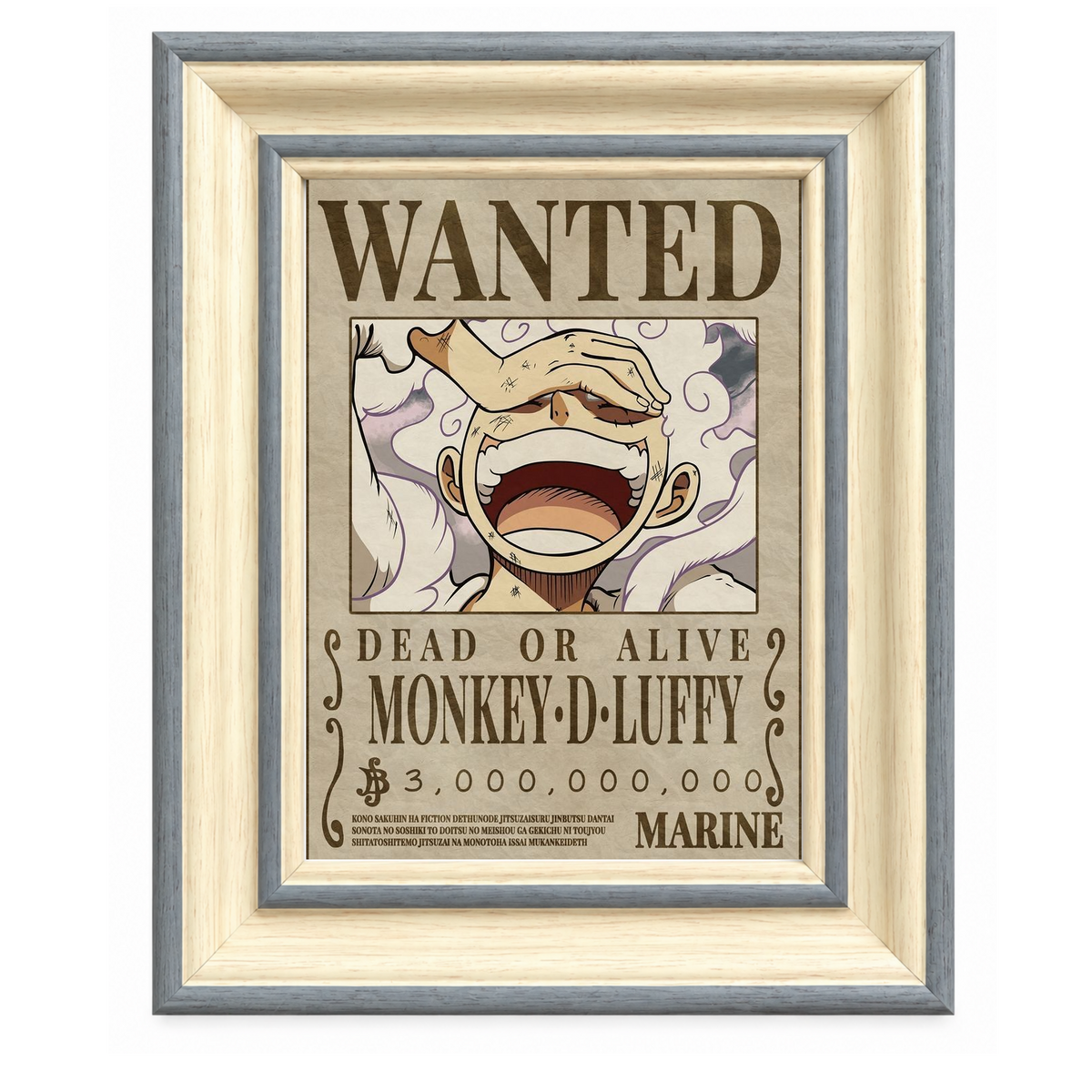 One Piece Wanted Posters 4-Frame Bundle | Luffy, Zoro, Sanji & Boa Hancock | StickerBD