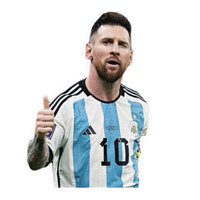 Messi 53 | Leo Messi Premium Football Sticker | Legendary Footballer