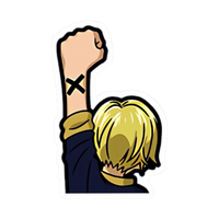 Sanji One Piece Sticker 7 | Black Leg Premium Sticker