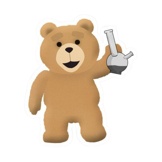 Ted Bong Hemp Sticker | StickerBD