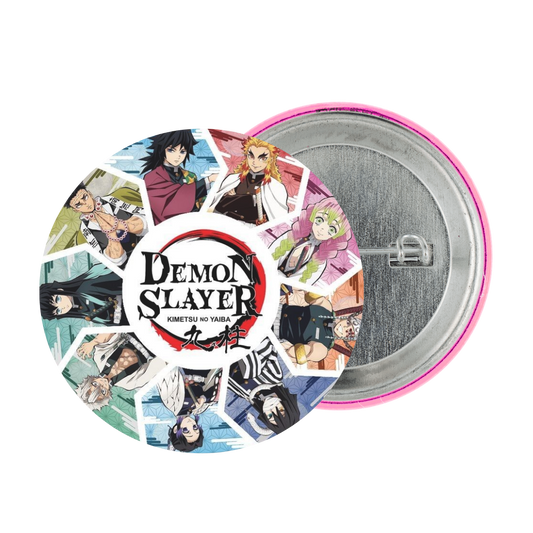 Demon Slayer Tinplate Badge