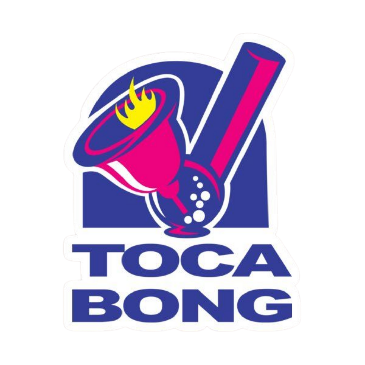 Toca Bong Hemp Sticker | StickerBD