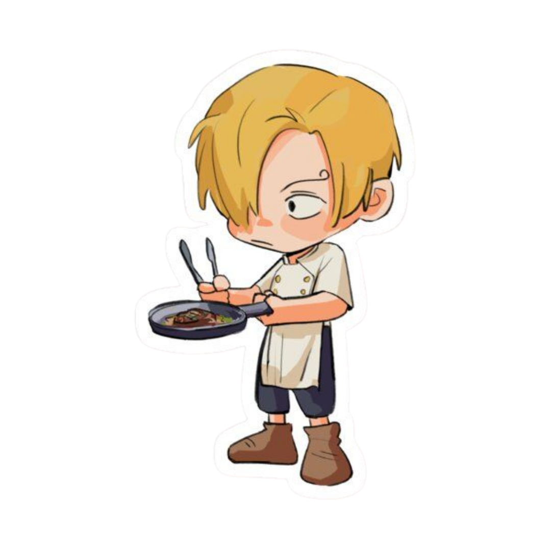 Sanji One Piece Sticker 9 | Black Leg Premium Sticker