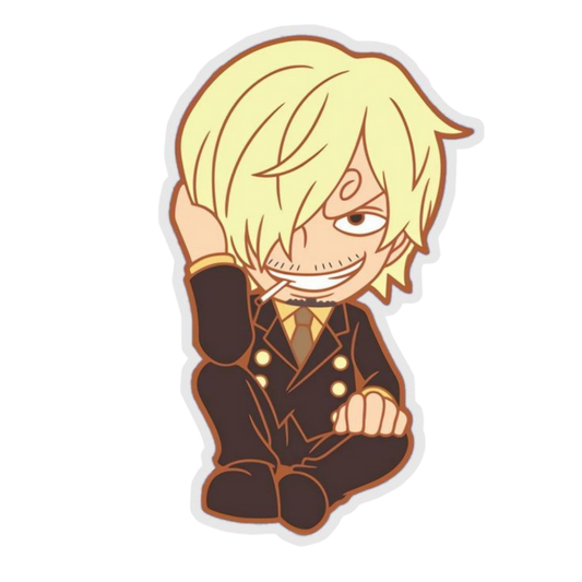 Sanji One Piece Sticker 10 | Black Leg Premium Sticker
