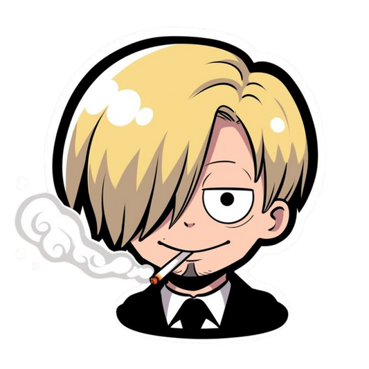 Sanji One Piece Sticker 11 | Black Leg Premium Sticker
