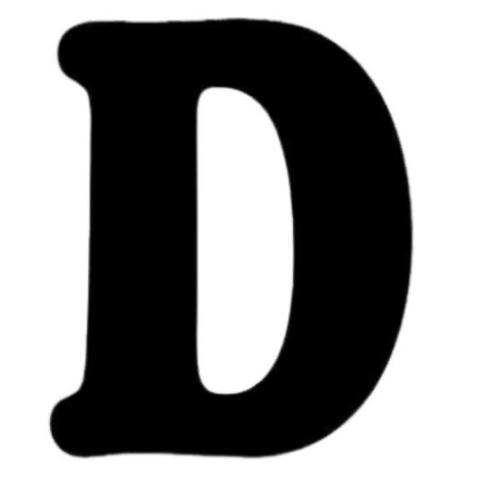 Letter D English Alphabet Sticker | Educational A-Z Sticker | StickerBD