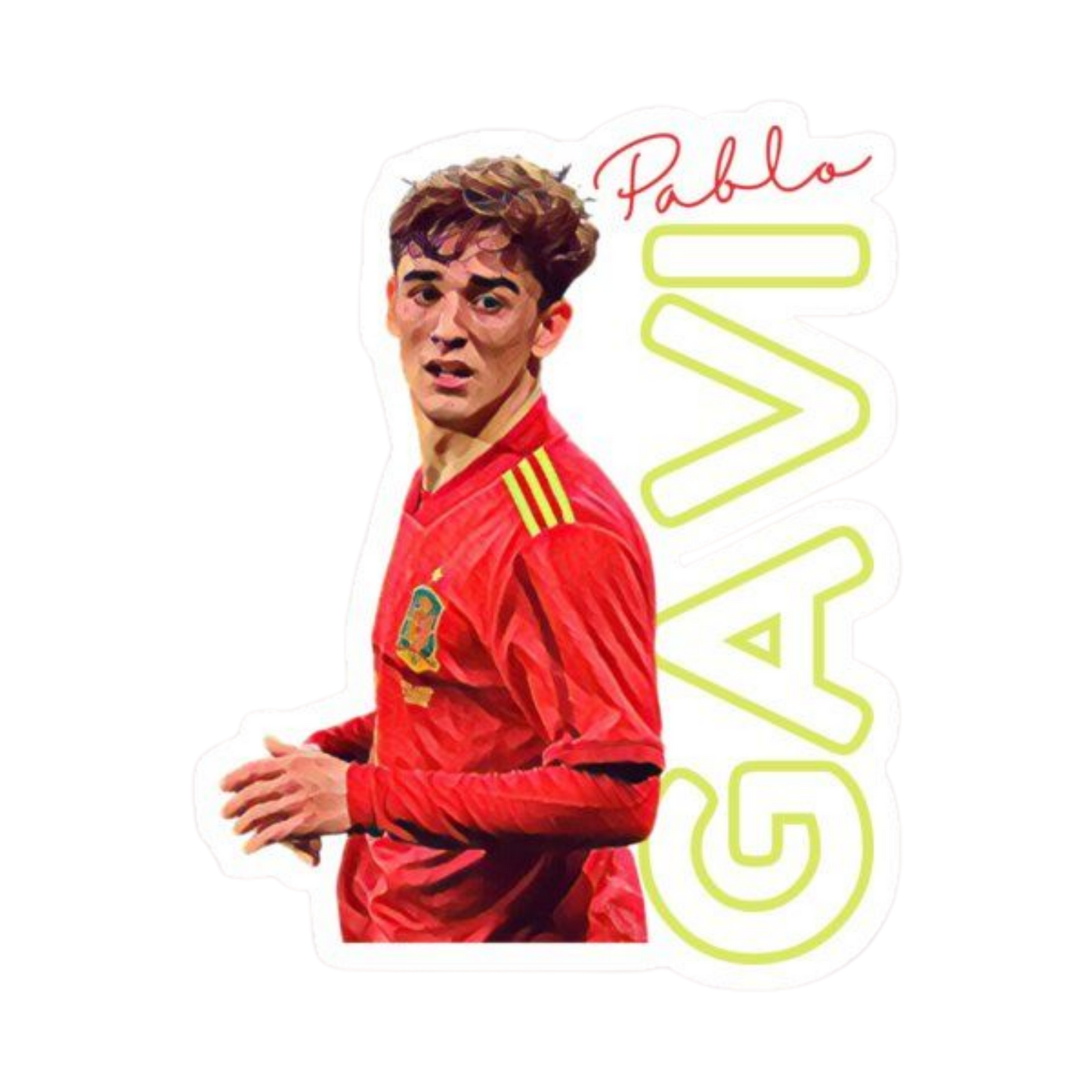 FC Spain 4 | Spain Football Sticker | Football Team