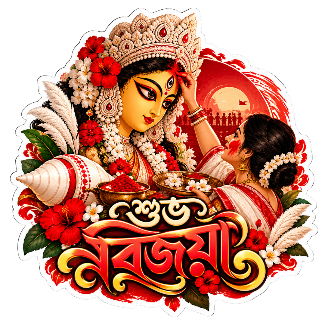 Shuvo Bijoya | Om, Gods, Mantras & Spritual Symbols | StickerBD