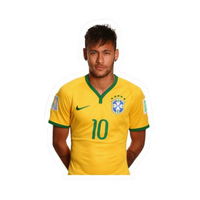Neymar Jr 4 | Football Player Premium Sticker