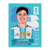 Julián Álvarez | Argentina Player Card Sticker | StickerBD