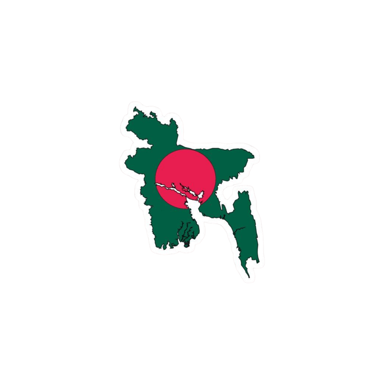 Bangladesh Map | Bangladesh Stickers Collection | StickerBD