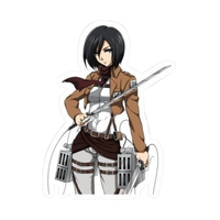 Mikasa Ackerman Attack on Titan Sticker 3 | Anime Warrior Premium Sticker