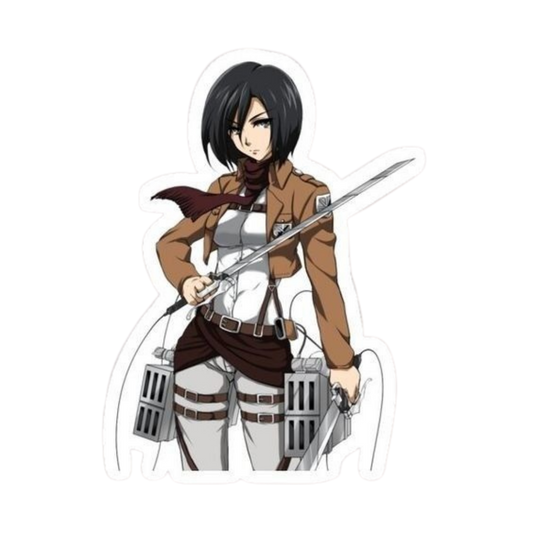 Mikasa Ackerman Attack on Titan Sticker 3 | Anime Warrior Premium Sticker
