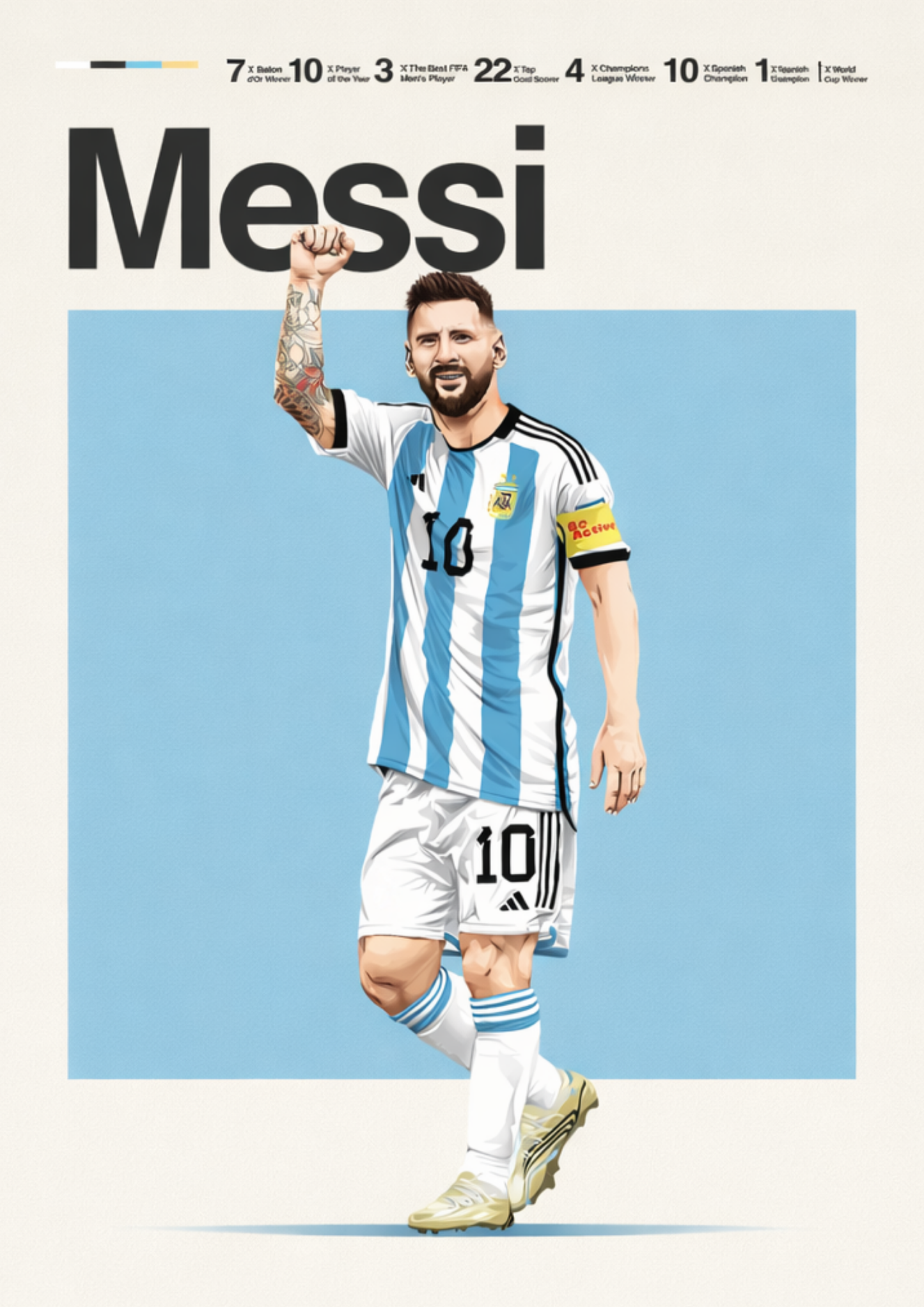 Messi | Mini Poster Sticker