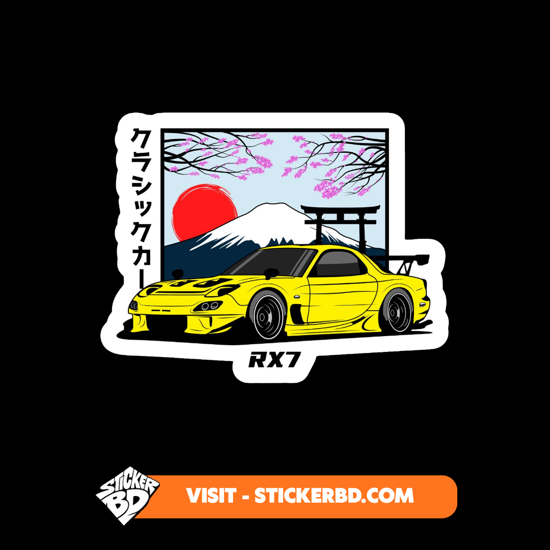 Mid Night JDM Car Sticker Bundle