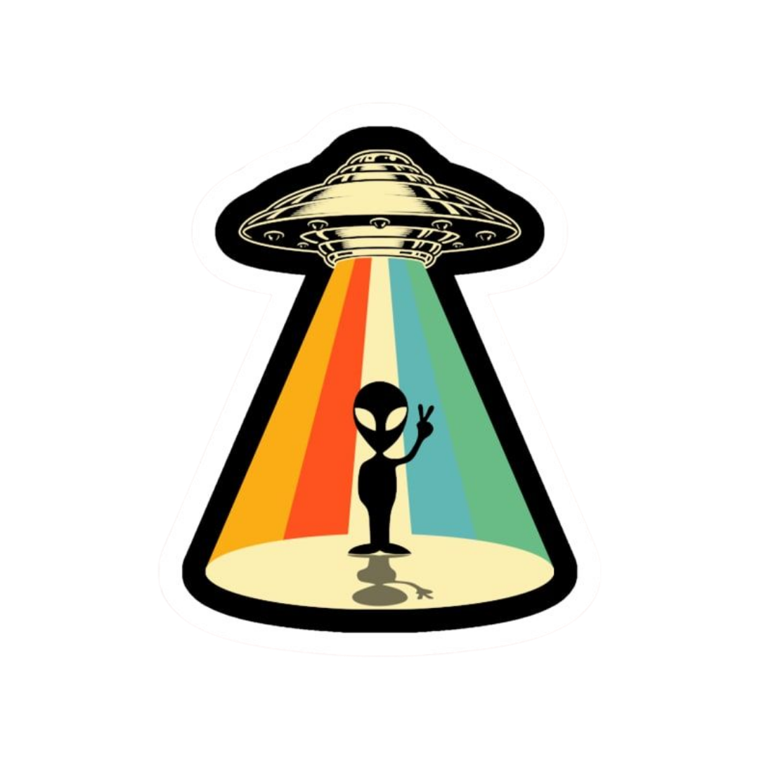 UFO 4 | Space Mystery Premium Sticker | UFO & Aliens