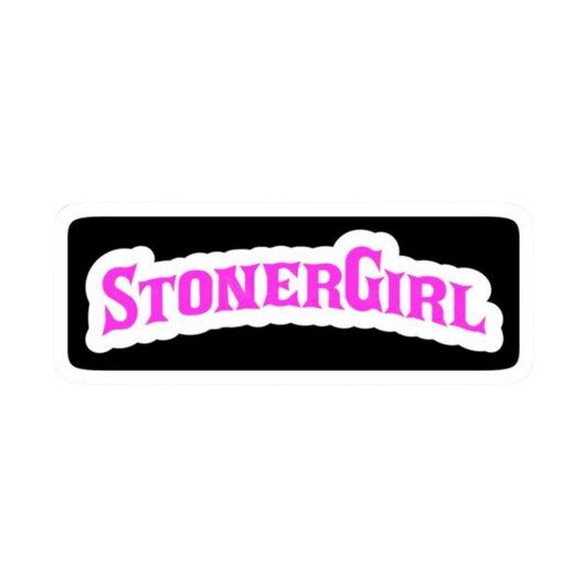 Stoner Girl Hemp Sticker | StickerBD