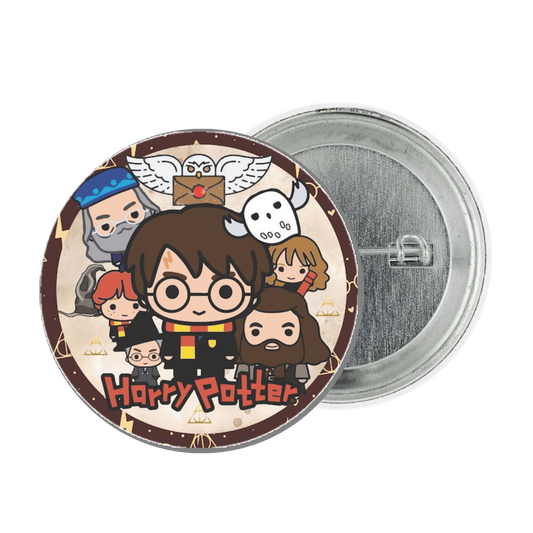 Harry Potter Group Tinplate Badge