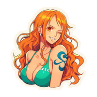 Nami One Piece Sticker 2 | Anime Navigator Premium Sticker
