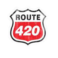 Route 420 Hemp Sticker | StickerBD