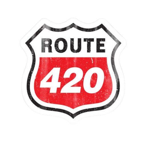 Route 420 Hemp Sticker | StickerBD
