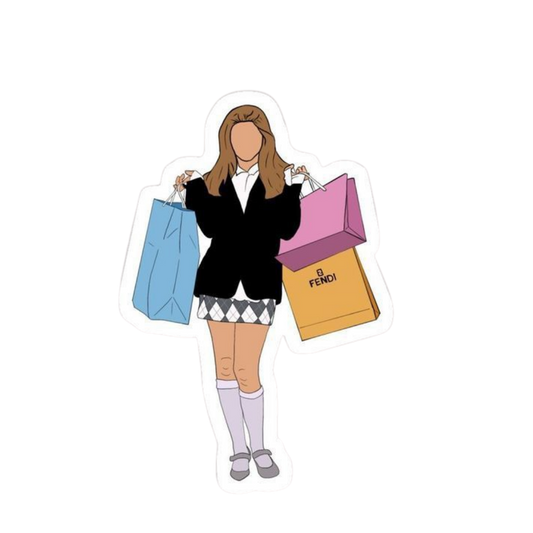 Pink Sticker 55 | Women Pink Barbie Lady | Aesthetic Girl Power Premium Sticker