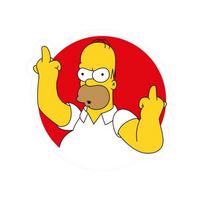 Fuck You Simpson | The Simpsons Premium Sticker | TV Series