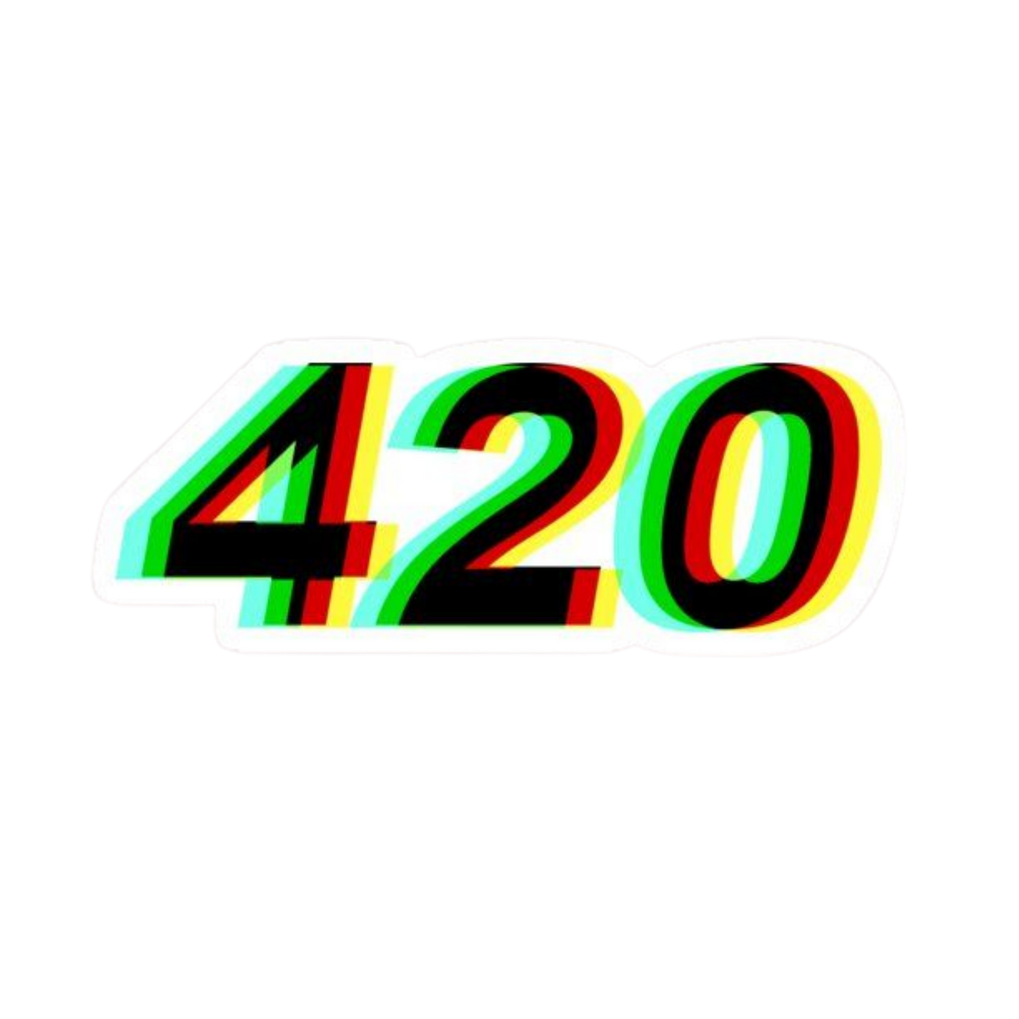 420 Trippy Hemp Sticker | StickerBD