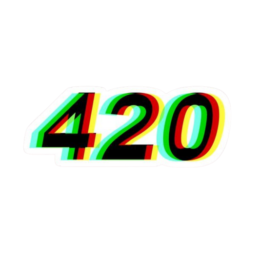 420 Trippy Hemp Sticker | StickerBD