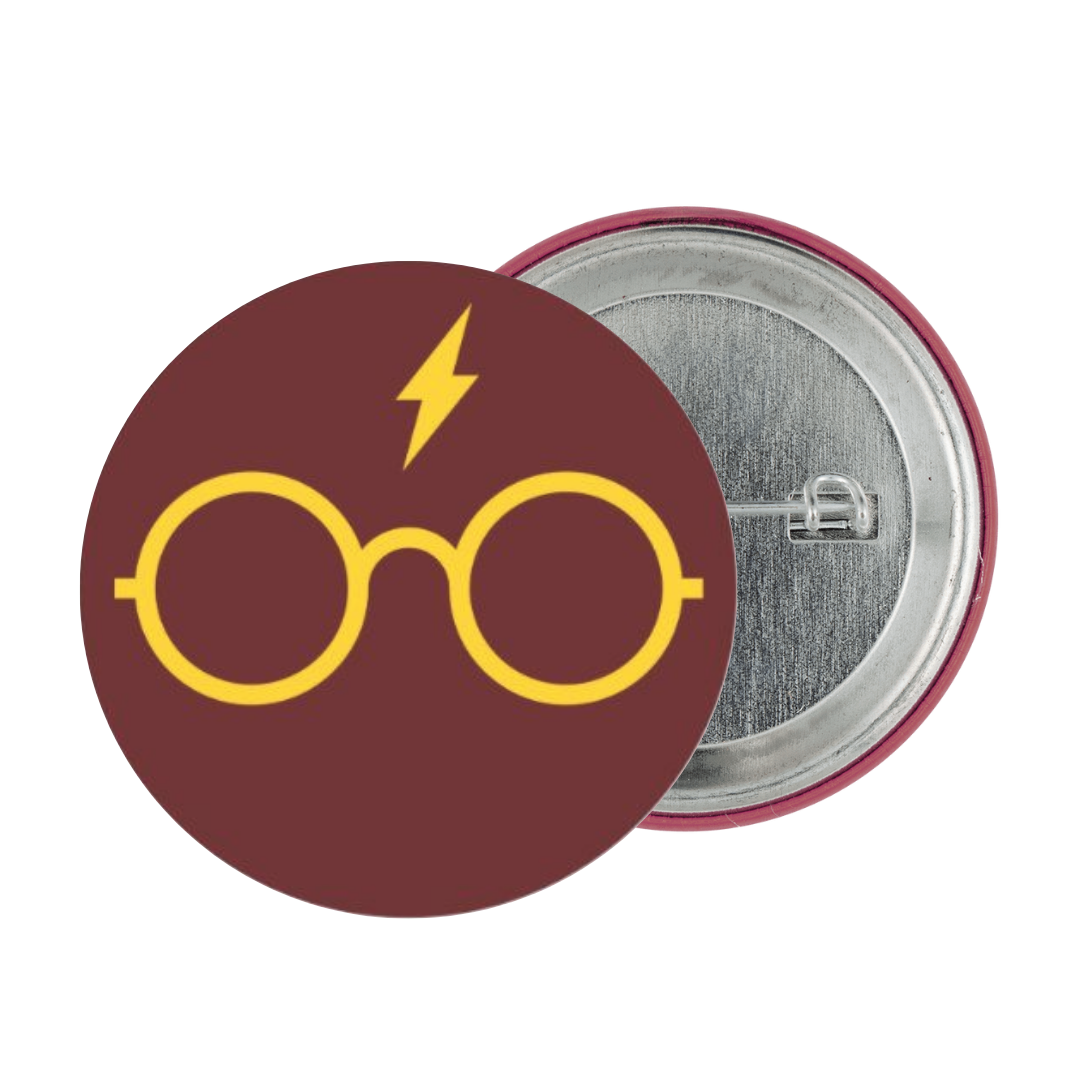 Harry Potter Glass Tinplate Badge