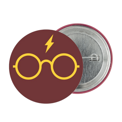 Harry Potter Glass Tinplate Badge