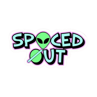 Spaced Out Hemp Sticker | StickerBD
