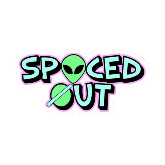 Spaced Out Hemp Sticker | StickerBD