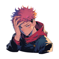 Itadori Yuji Jujutsu Kaisen Anime Sticker #33 | StickerBD