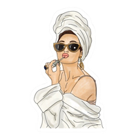 Pink Sticker 56 | Women Pink Barbie Lady | Aesthetic Girl Power Premium Sticker