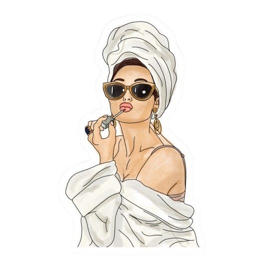 Pink Sticker 56 | Women Pink Barbie Lady | Aesthetic Girl Power Premium Sticker